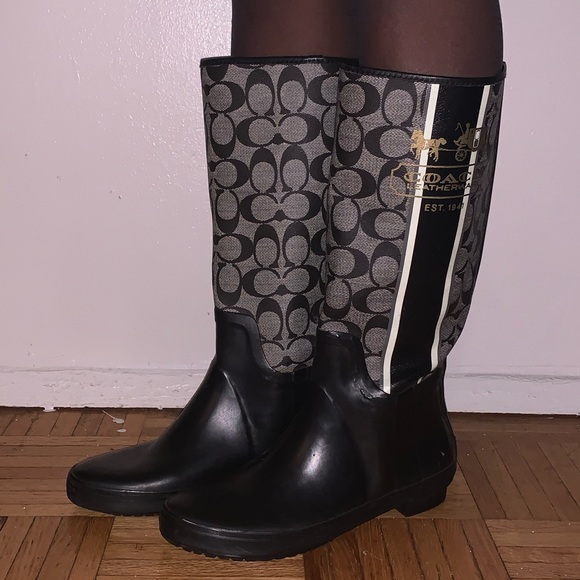 coach rubber boots